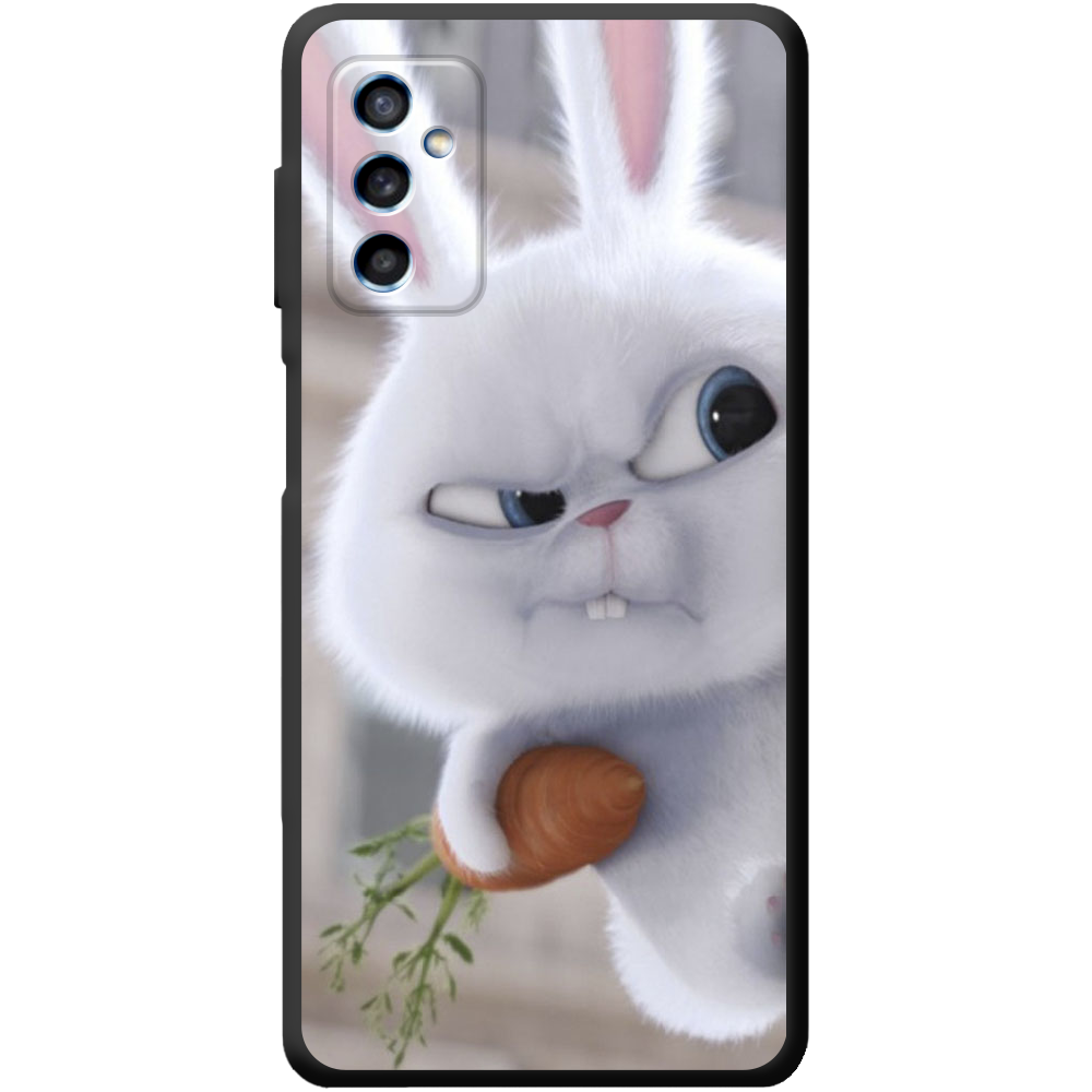 Чехол BoxFace Samsung Galaxy M52 (M526) Rabbit Snowball Черный силикон (43657-up1116-43763)