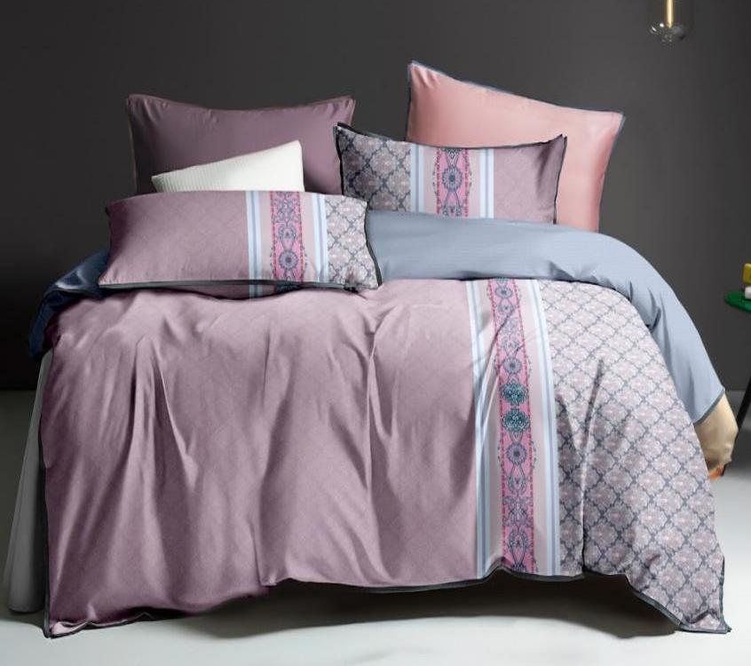 Комплект постельного белья MirSon 15-0261 Joan полуторный евро с 2-я пододеяльниками микросатин Premium 160x220 см (2200003736984)