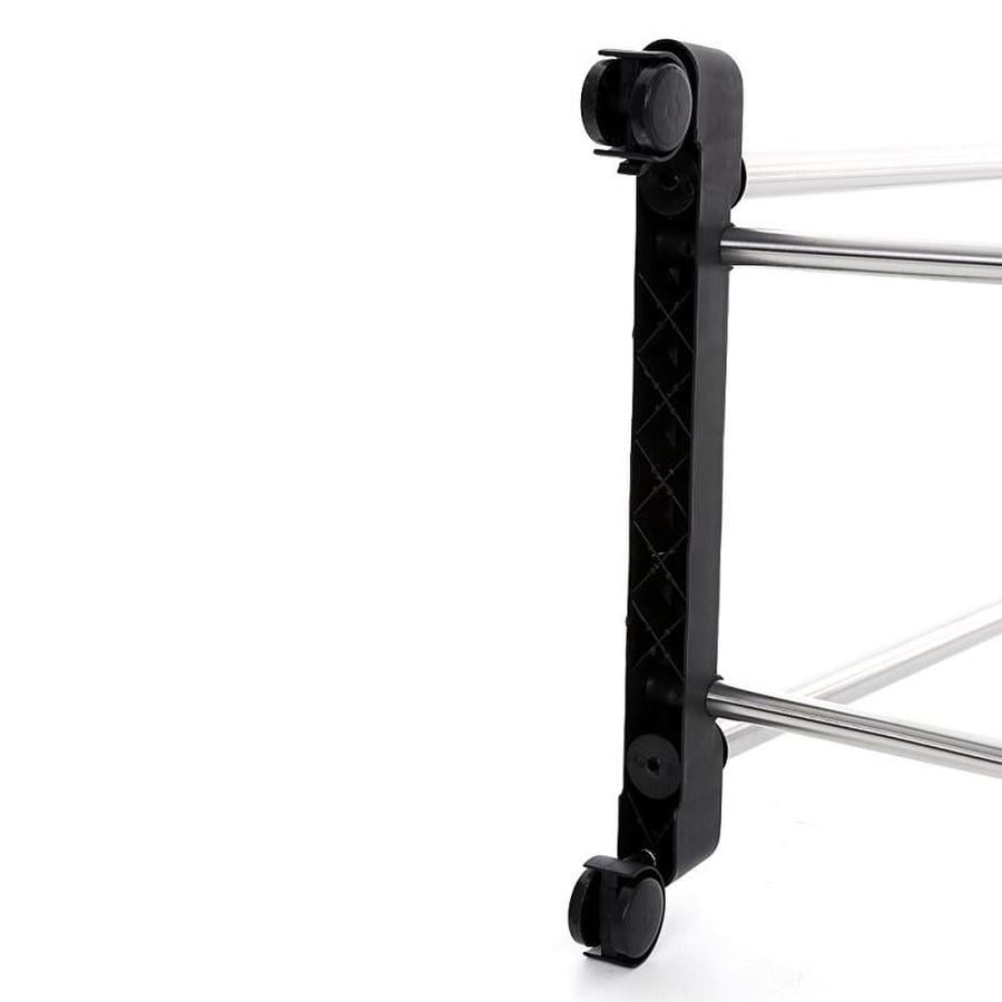 Стійка для одягу та взуття Clothes Rack Double CR-06 телескопічна подвійна Чорний (SS-08) - фото 8