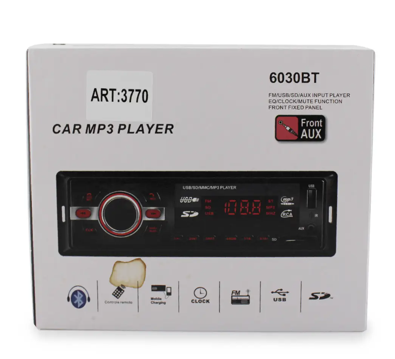 Автомагнітола MP3 6030 ISO+BT (IR004322)