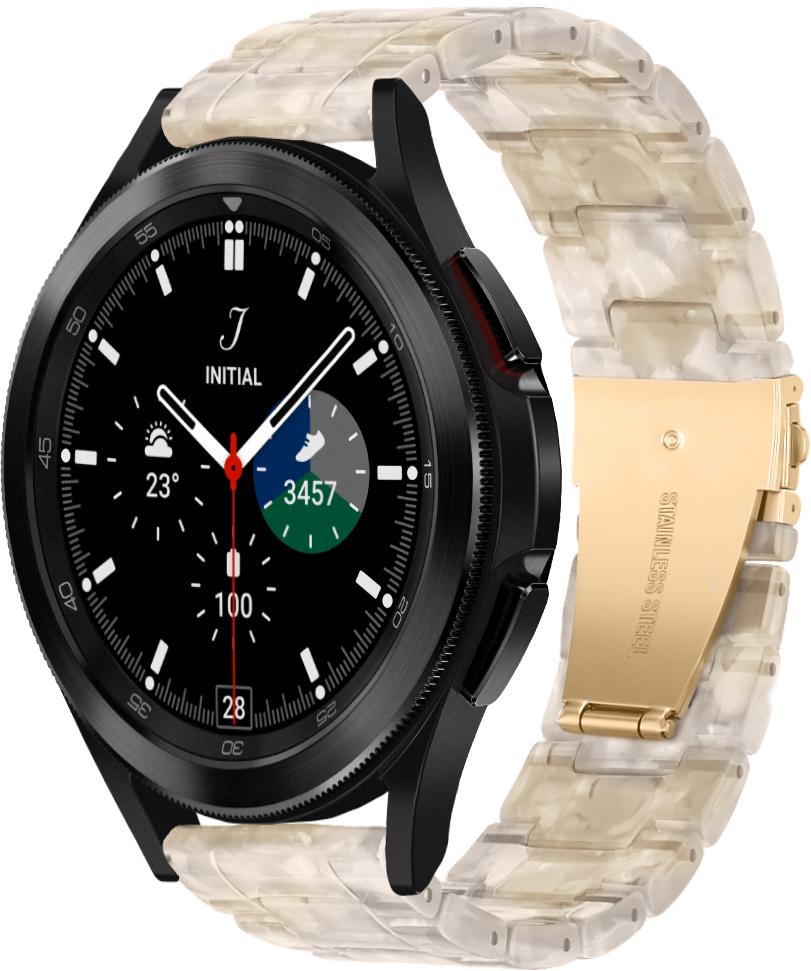 Ремешок из Cмолы Resin для Galaxy Watch 4 Classic 46 мм Cream (28804-6E) Ремешок из Cмолы Resin для Galaxy Watch 4 Classic 46 мм Cream (28804-6E)