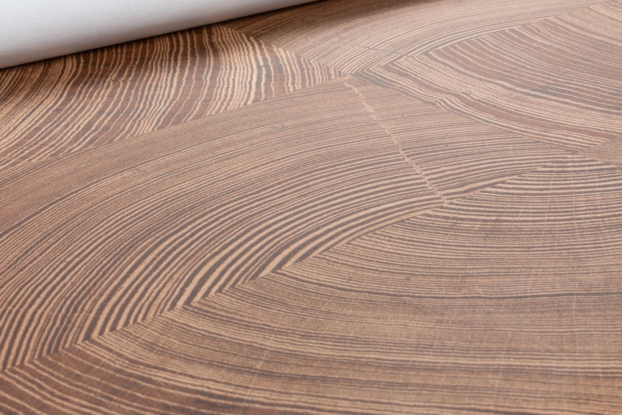 Обои флизелиновые GrandecoLife Karuna A69101 Декор винил горячего тиснения 0,53х10,05 м Коричневый