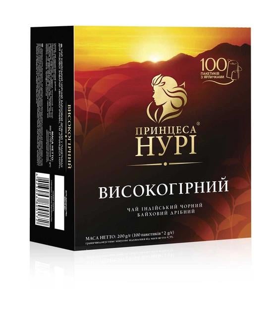 Чай черный Принцесса Нури 100 пакетов