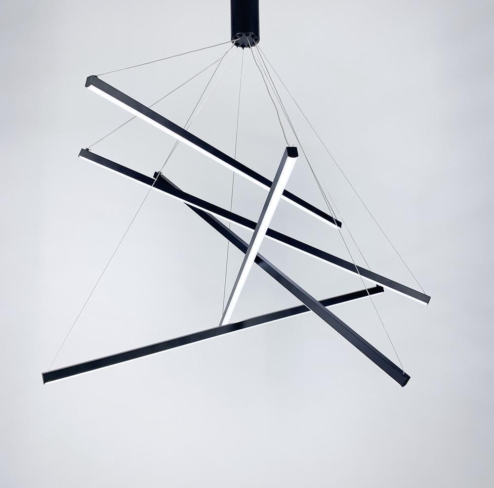 Люстра лінійна підвісна в стилі Модерн 80 см (D 2050) - фото 2