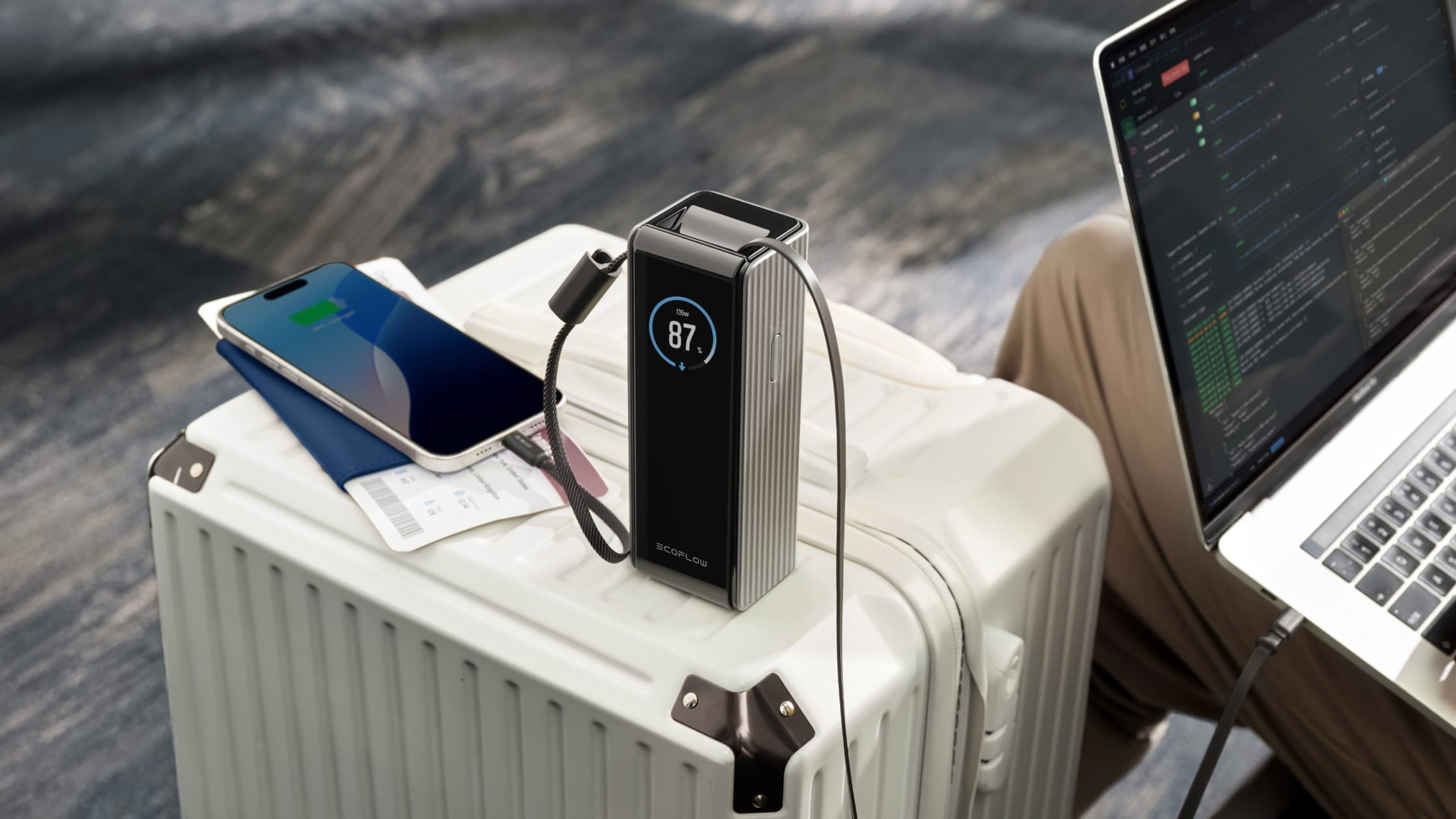 ᐉ Повербанк EcoFlow Rapid 25000 mAh 170W со встроенным и