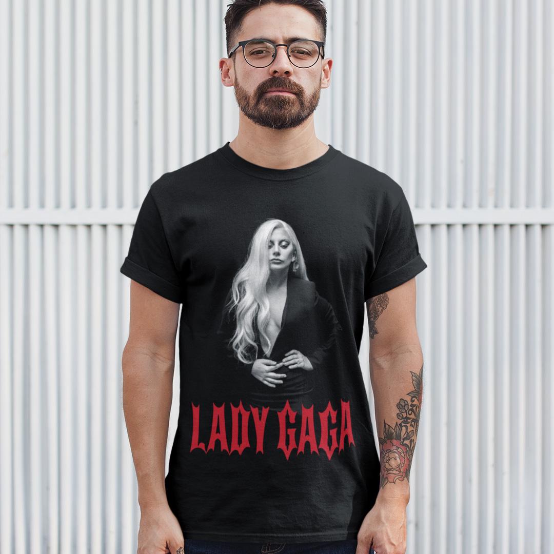 Футболка унисекс Lady Gaga Wearing Brandon Maxwell by Chris Klemens M Черный (0000012325)