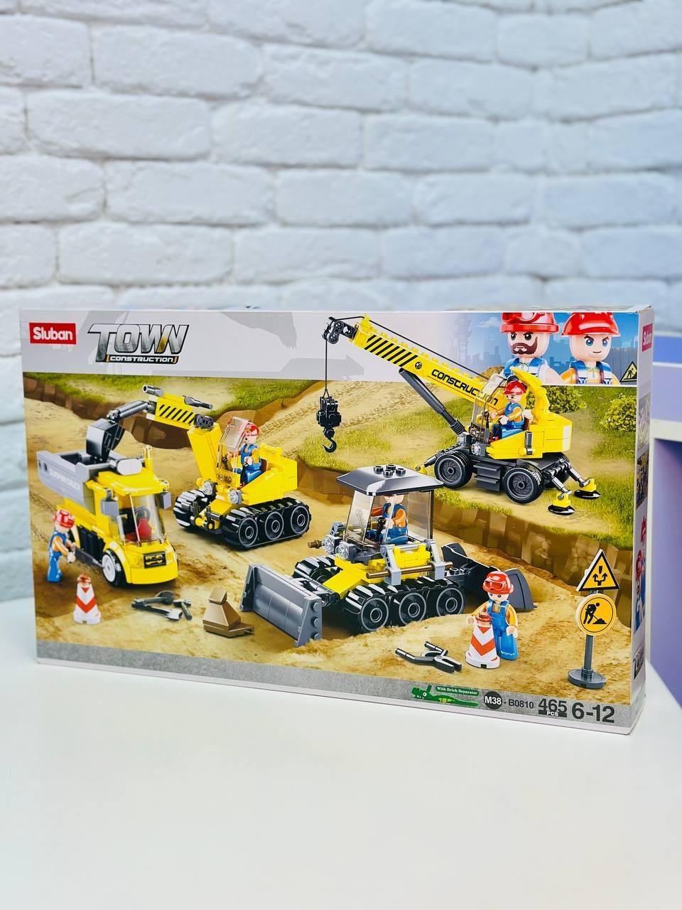 Конструктор дитячий блоковий Будівельна техніка для хлопчика 465 деталей (2774254351) Конструктор дитячий блоковий Будівельна техніка для хлопчика 465 деталей (2774254351)