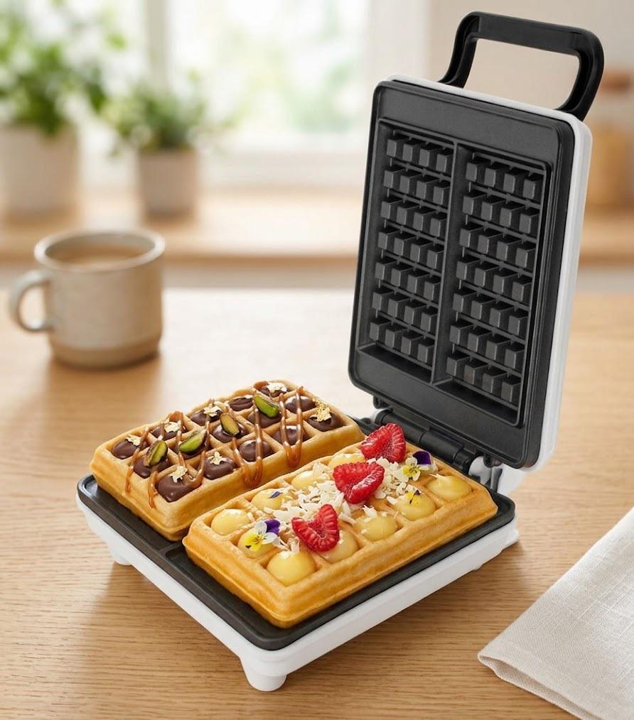 Вафельница для бельгийских вафель и печенья/двойные индикаторы