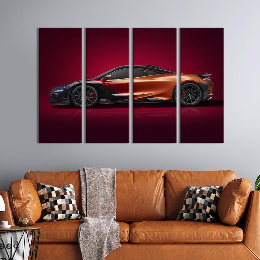 Картина на холсте Люксовое авто McLaren 765LT Strata 89x53 см (1377-41)