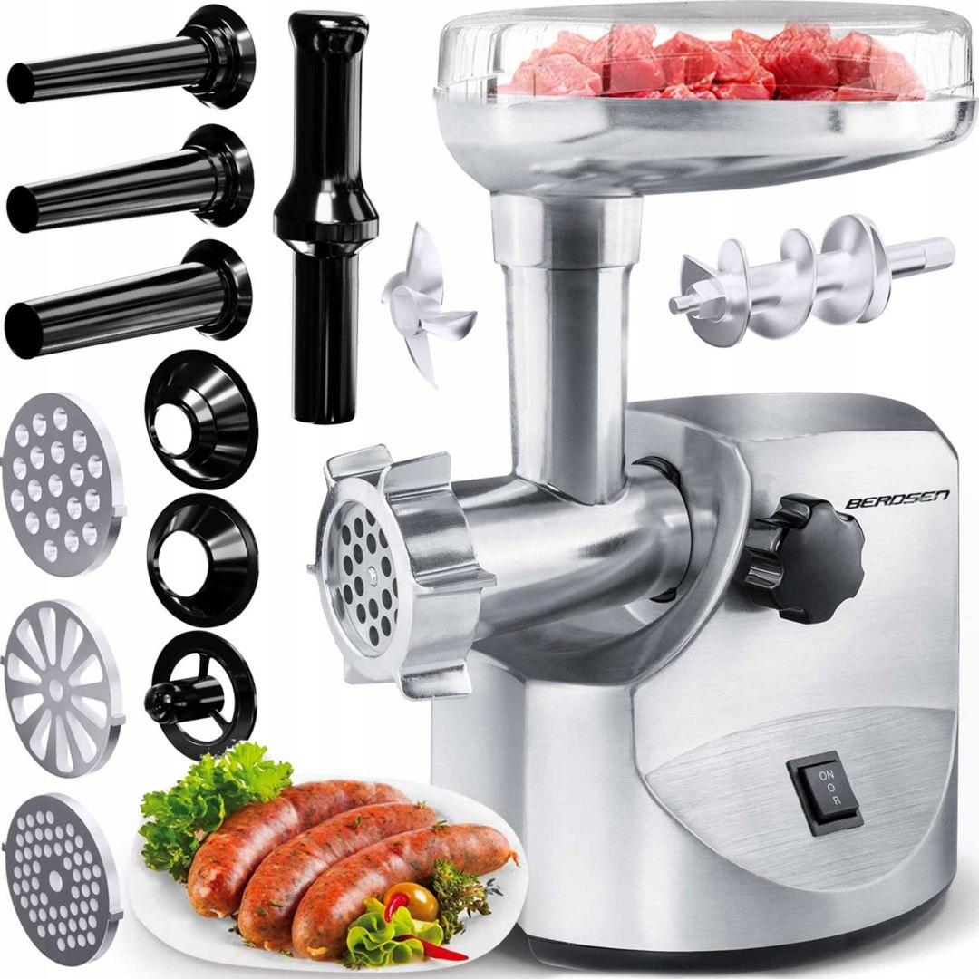 Мясорубка профессиональная электрическая Berdsen BM-601 1800 Вт Серебристый (5601)