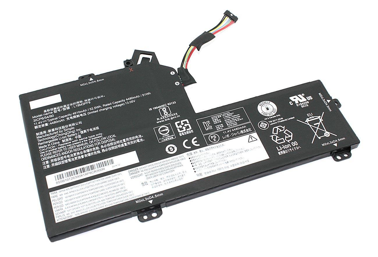 Аккумулятор для ноутбука Lenovo L18M3PF9 IdeaPad S540-15IWL GTX 11,4 V 4610 mAh (082302)