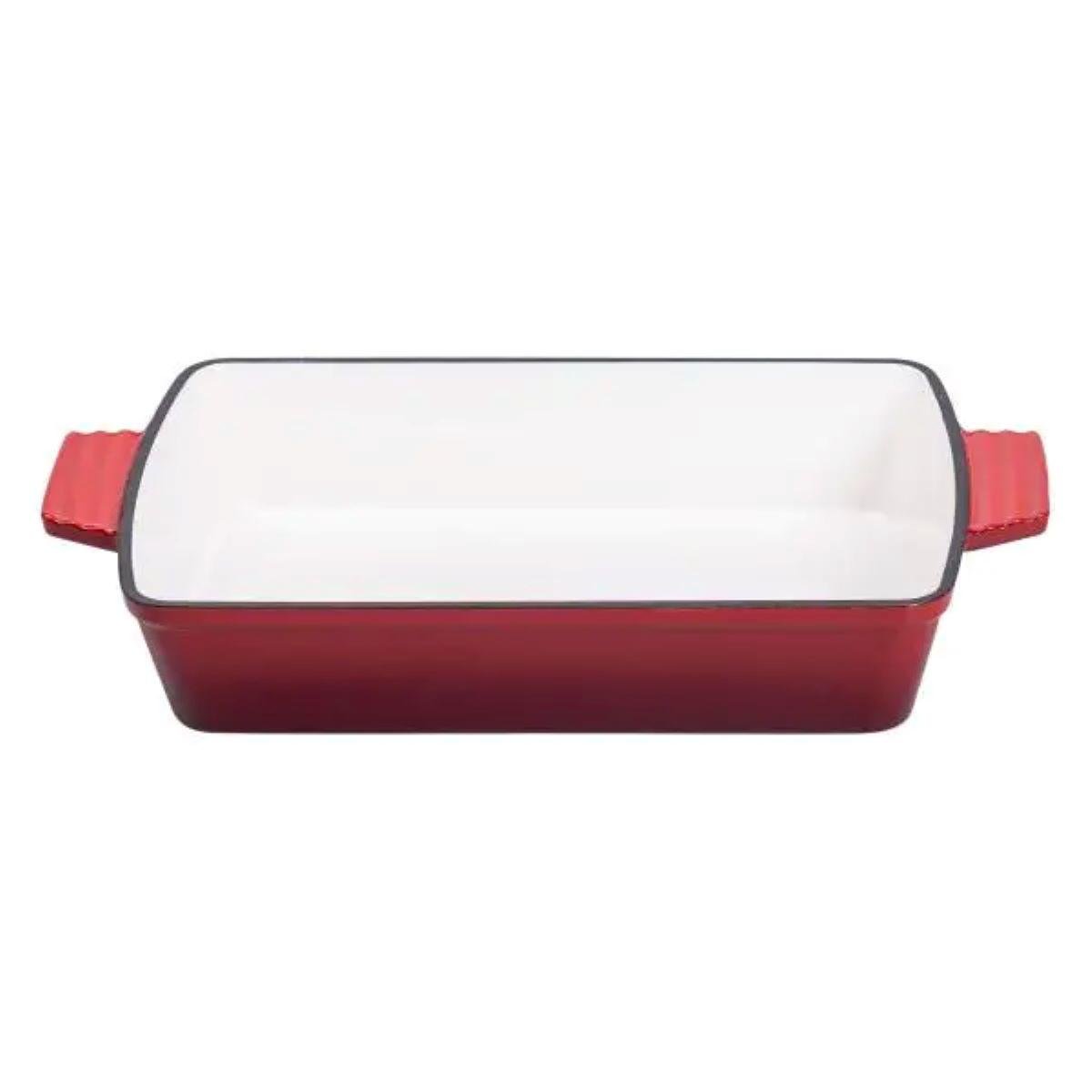 Форма для запекания чугунная 39,5х23,5х6 см 3 л Красный (6824) - фото 4 Форма для запекания чугунная 39,5х23,5х6 см 3 л Красный (6824) - фото 4