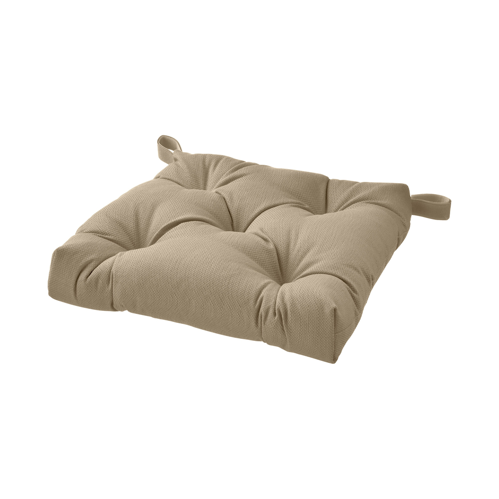 Подушка на стілець IKEA MALINDA 40/35x40/38x7 см Бежевий (105.715.70)