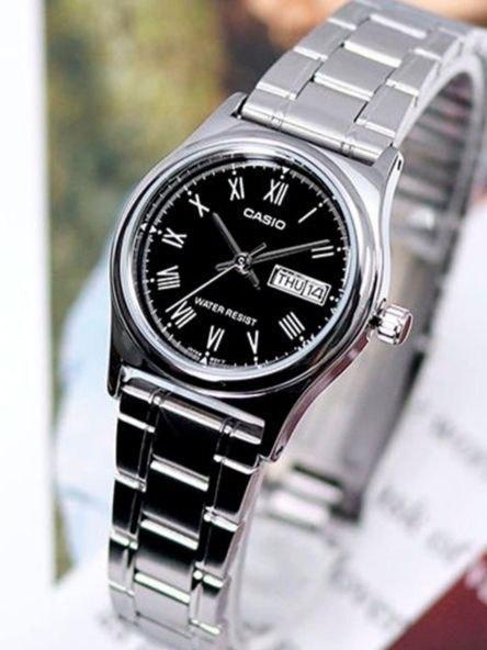 Наручные часы женские Casio LTP-V006D-1B Timeless Collection Lady Timeless Collection Черный (2917329041)