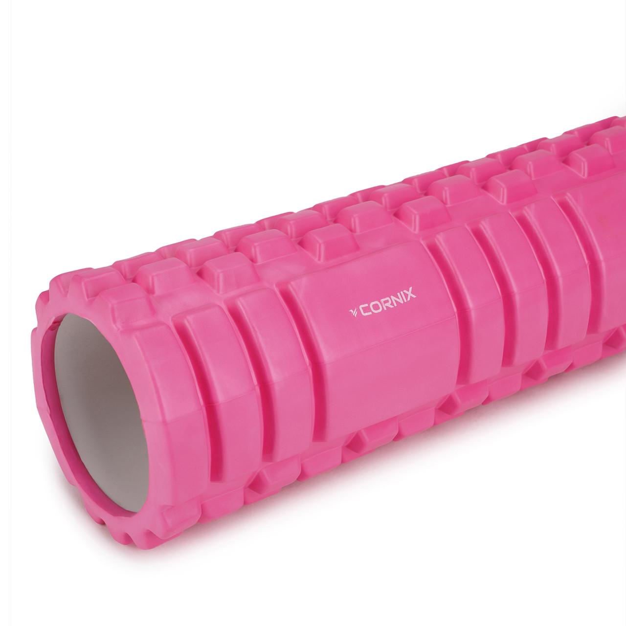 Масажний ролик Cornix EVA XR-0043 45x14 см Pink (2514759680) - фото 7