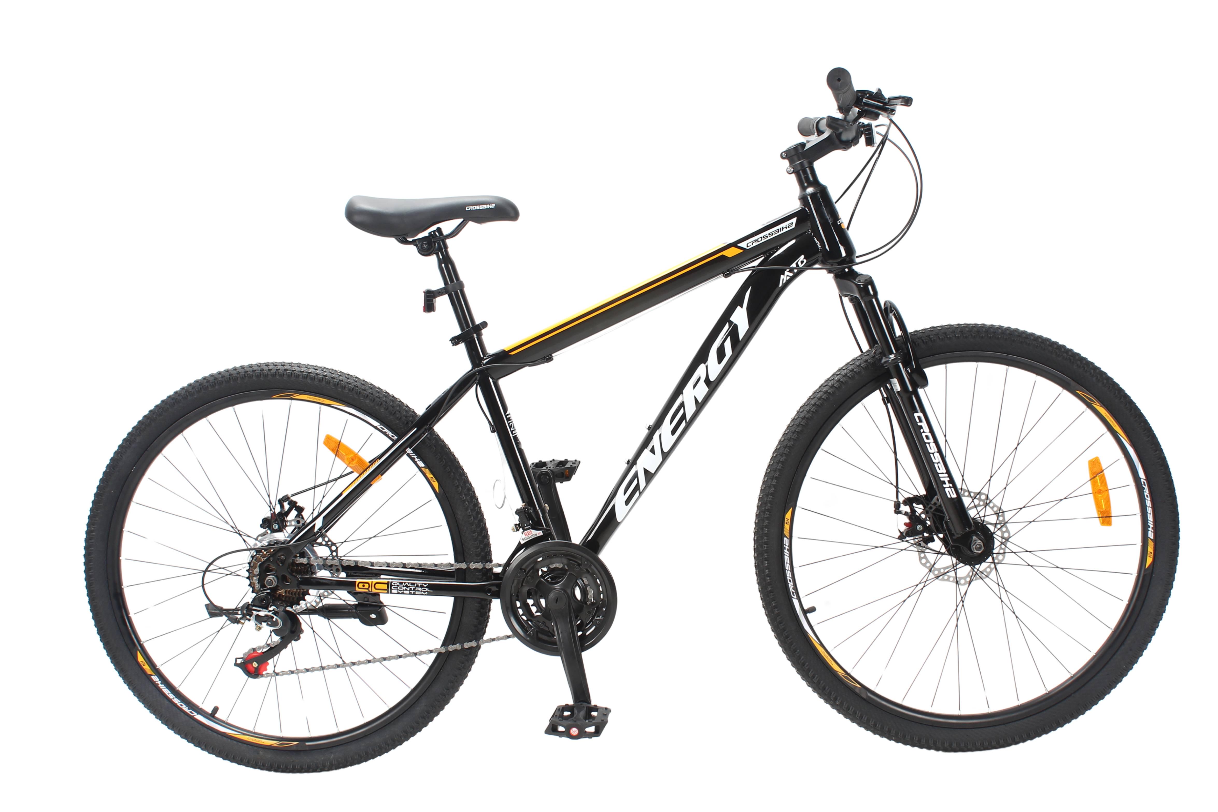Велосипед CrossBike Energy 27,5" 17" Черно-оранжевый