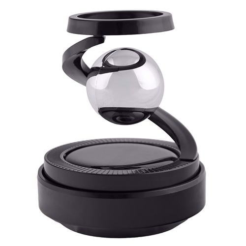 Освежитель воздуха Кольца с шаром левитации на солнечной батарее Chrom
