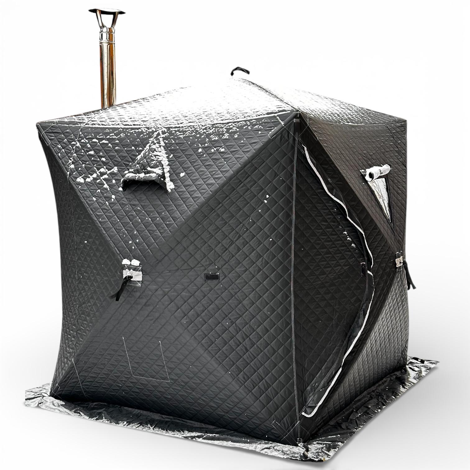 Готовая сауна баня мобильная КУБ Base (МБ-куб)