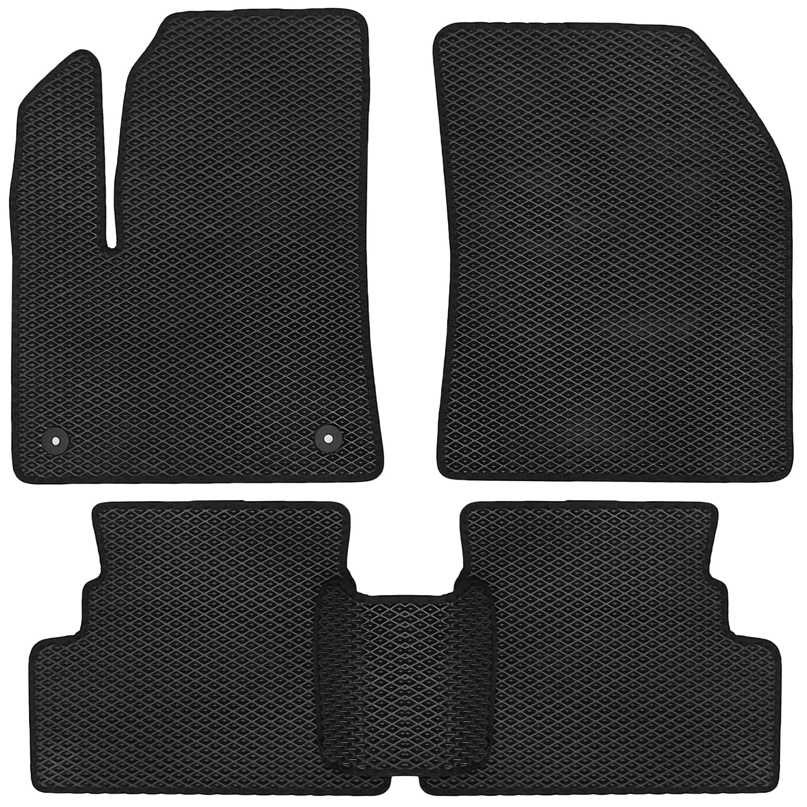 Коврики в салон Kinetic для Opel Grandland X '17- EVA-полимерные Черный