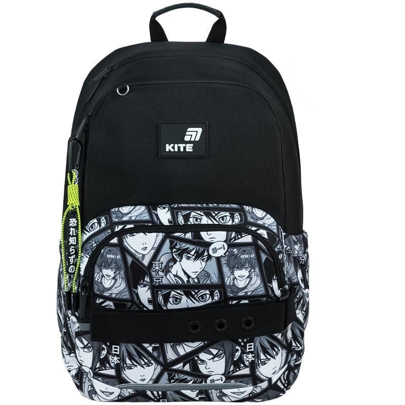 Школьный рюкзак KITE Education Anime Boy 40x29x14 см 12 л Черный (K26-585M-5)
