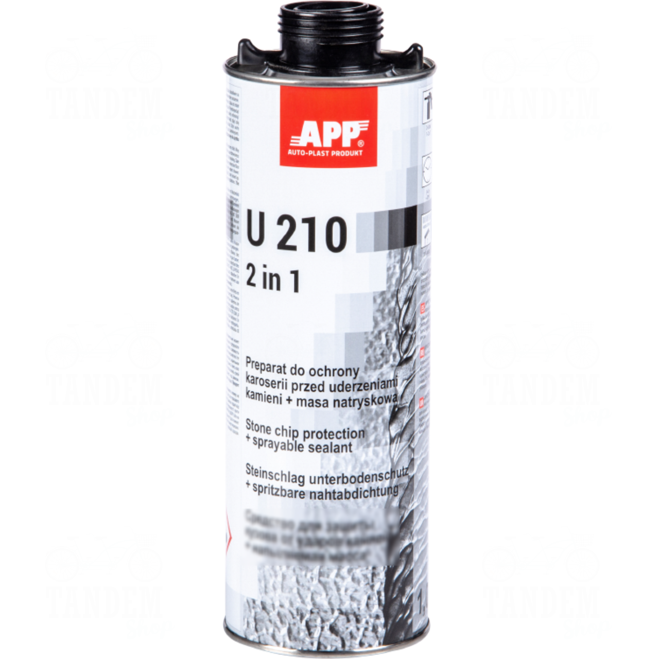 Засіб для захисту кузова та герметик 2 в 1 APP U210 UBS 1 л Чорний (APP_050110) Засіб для захисту кузова та герметик 2 в 1 APP U210 UBS 1 л Чорний (APP_050110)