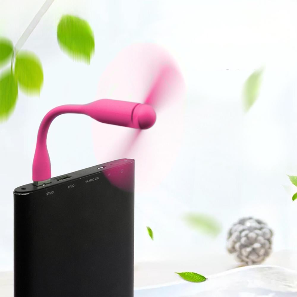 Вентилятор для повербанков и ноутбуков Розовый - фото 2