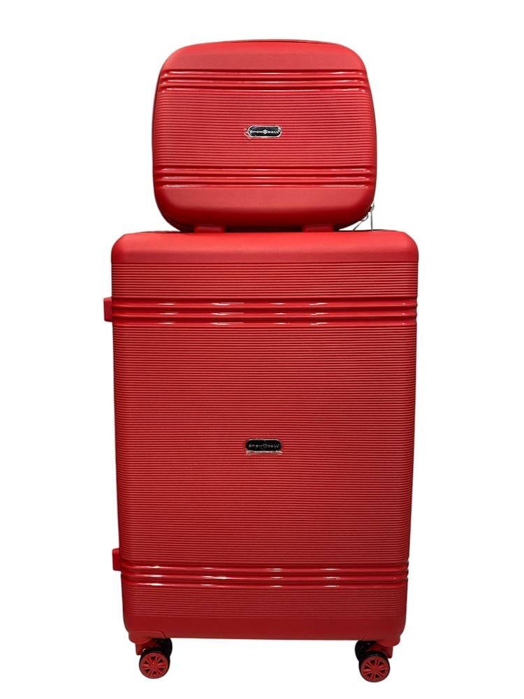Комплект Snowball 21204 чемодан большой и кейс Красный (31706252) Комплект Snowball 21204 чемодан большой и кейс Красный (31706252)