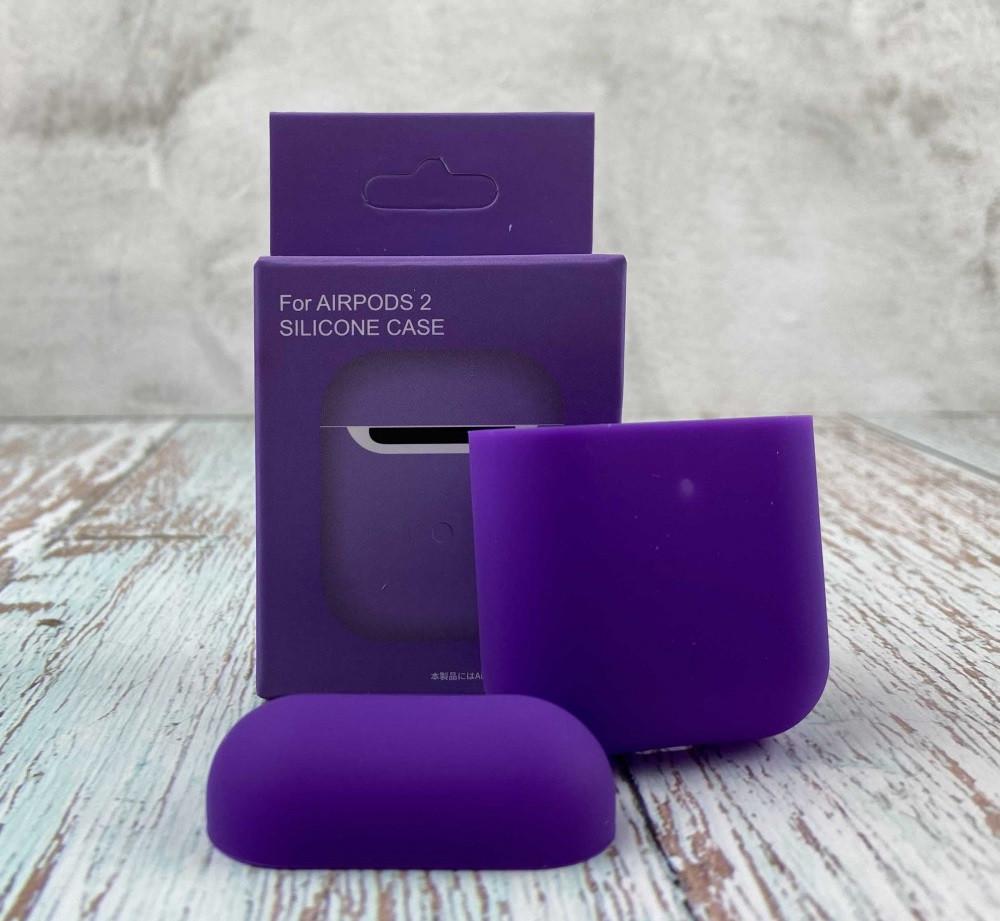 Силіконовий чохол для навушників AirPods AirPods 2 Purple