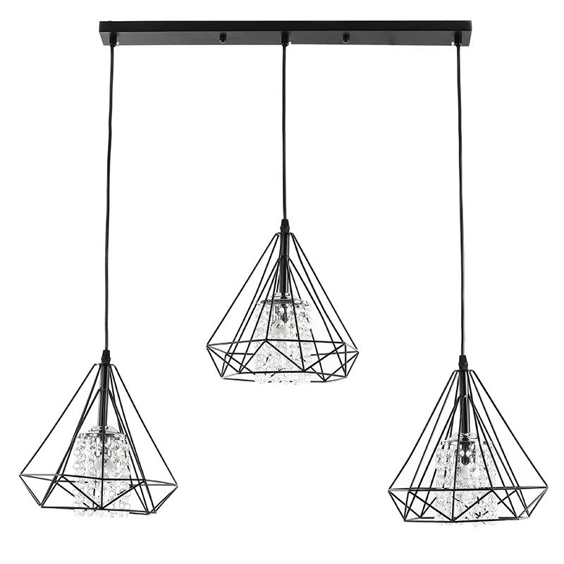 Люстра подвесная Light House SRS-16159/3 на три лампы Черный