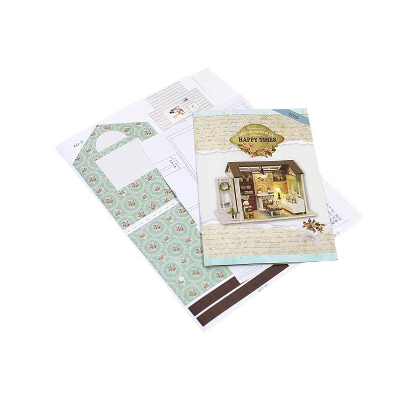 Ляльковий будинок конструктор DIY Cute Room 8008-D Вітальня з верандою та каміном - фото 6 Ляльковий будинок конструктор DIY Cute Room 8008-D Вітальня з верандою та каміном - фото 6