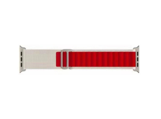 Ремешок Alpine Loop для Apple Watch 38/40/41 мм Red/White (13687639) - фото 2