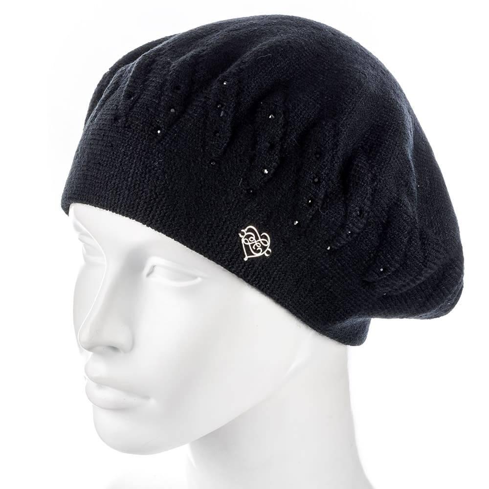 Берет женский Zolly ZH189 двойной Черный