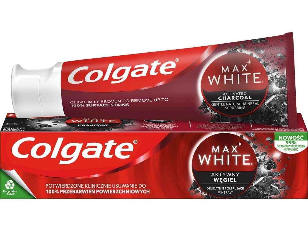 Зубная паста Colgate Max White Charcoal Optic white 75 мл (936883)