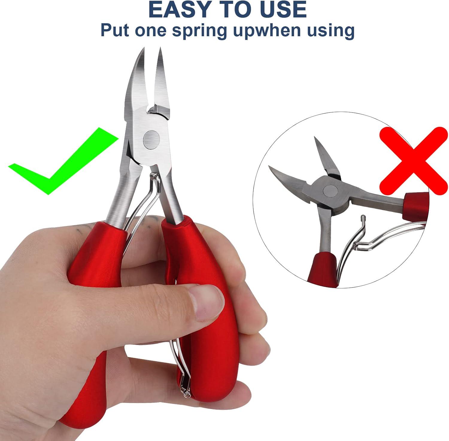 Кусачки для вросших или толстых ногтей Красный (0102/red) - фото 6