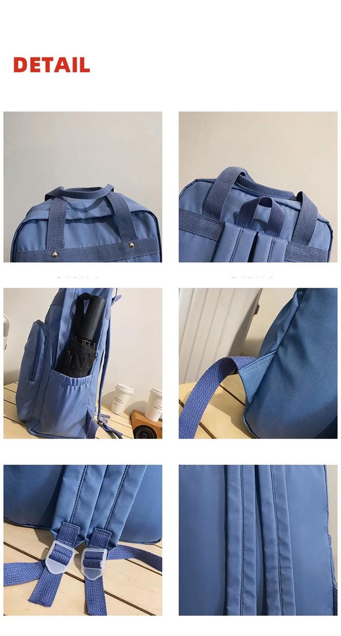 Школьный рюкзак для девочек Синий (GQL1603-5) - фото 3