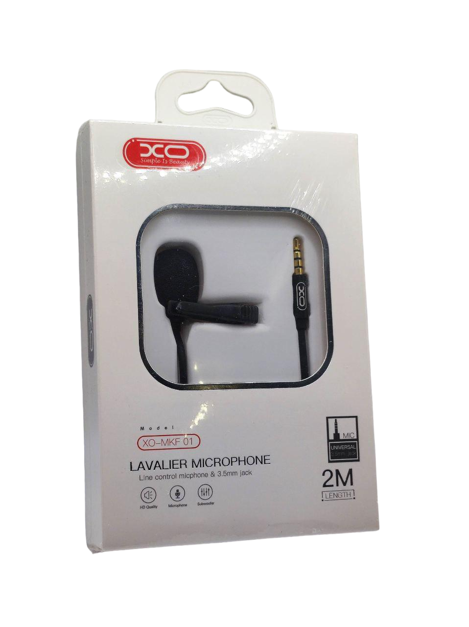 Мікрофон петличний XO MKF01 3,5 мм jack із зажимом