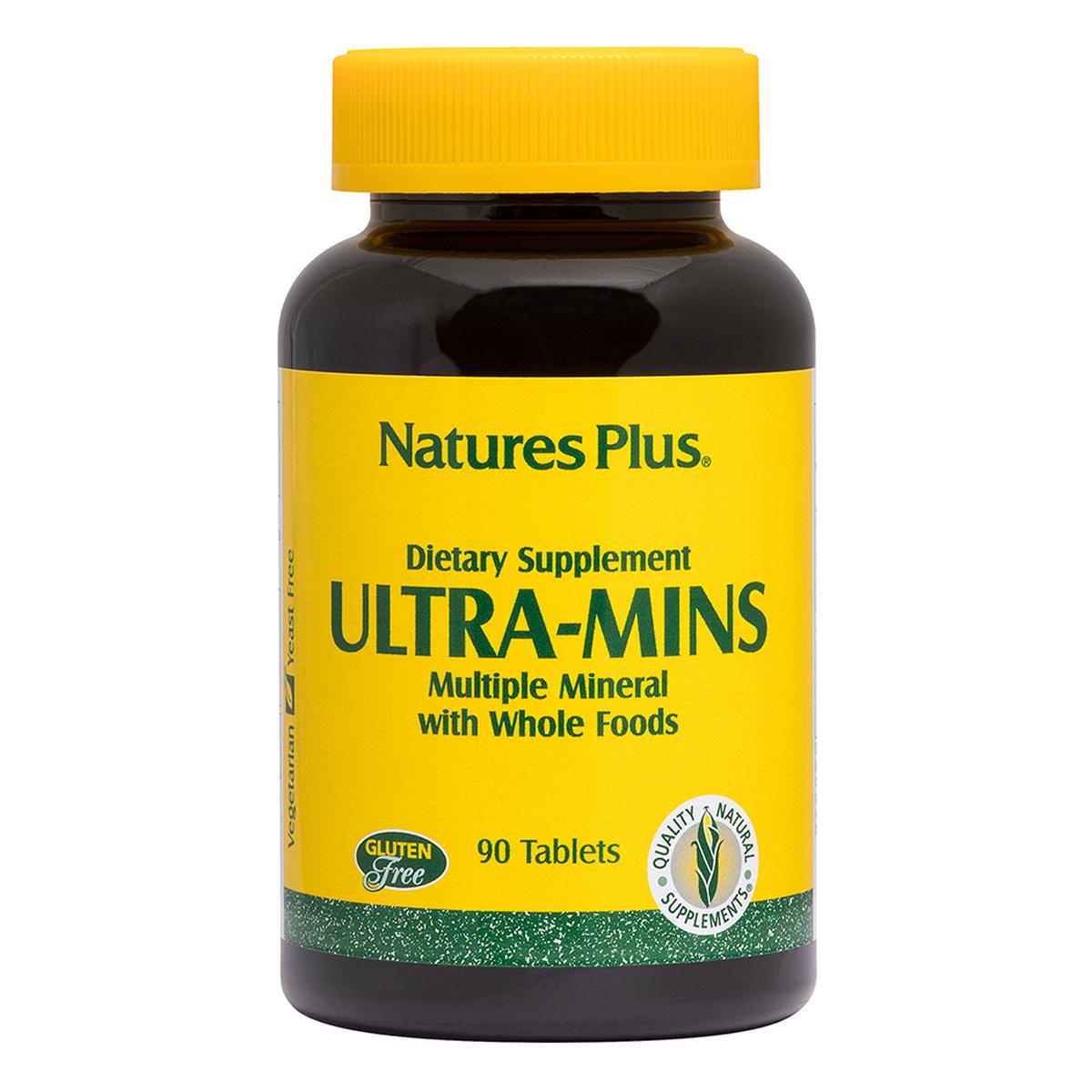 Комплекс хелатный Natures Plus мультиминералов Ultra-Mins 90 таблеток (14380)
