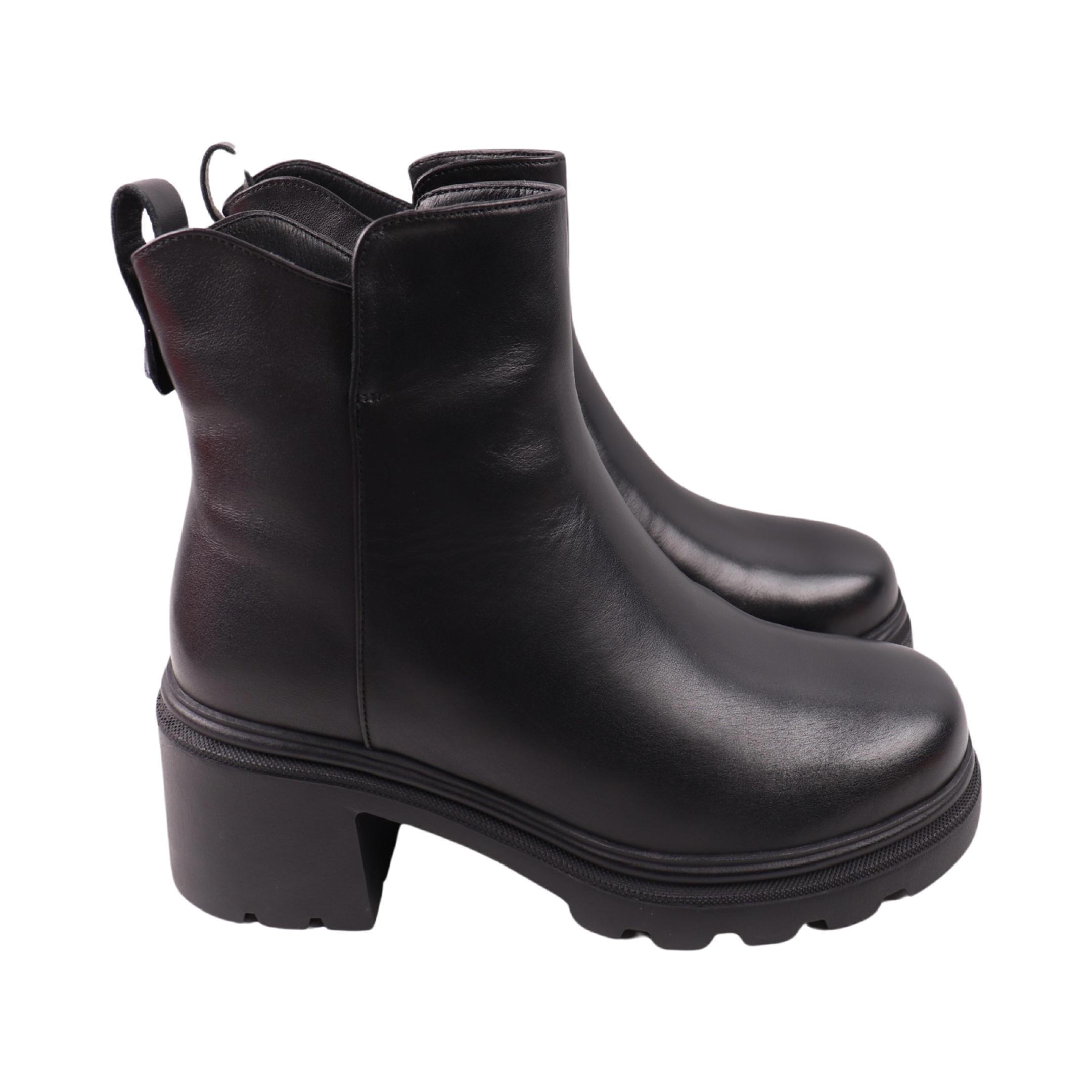 Ботинки женские Melanda натуральная кожа р. 37 Черный (253-24ZHC)