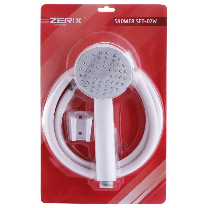 Душевой набор Zerix ZX3096 Shower SET-02W Белый - фото 2