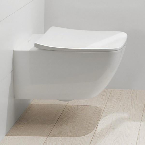 Унитаз подвесной VILLEROY&BOCH VENTICELLO 4611RL01 безободковый с сиденьем с микролифтом (69575) - фото 4