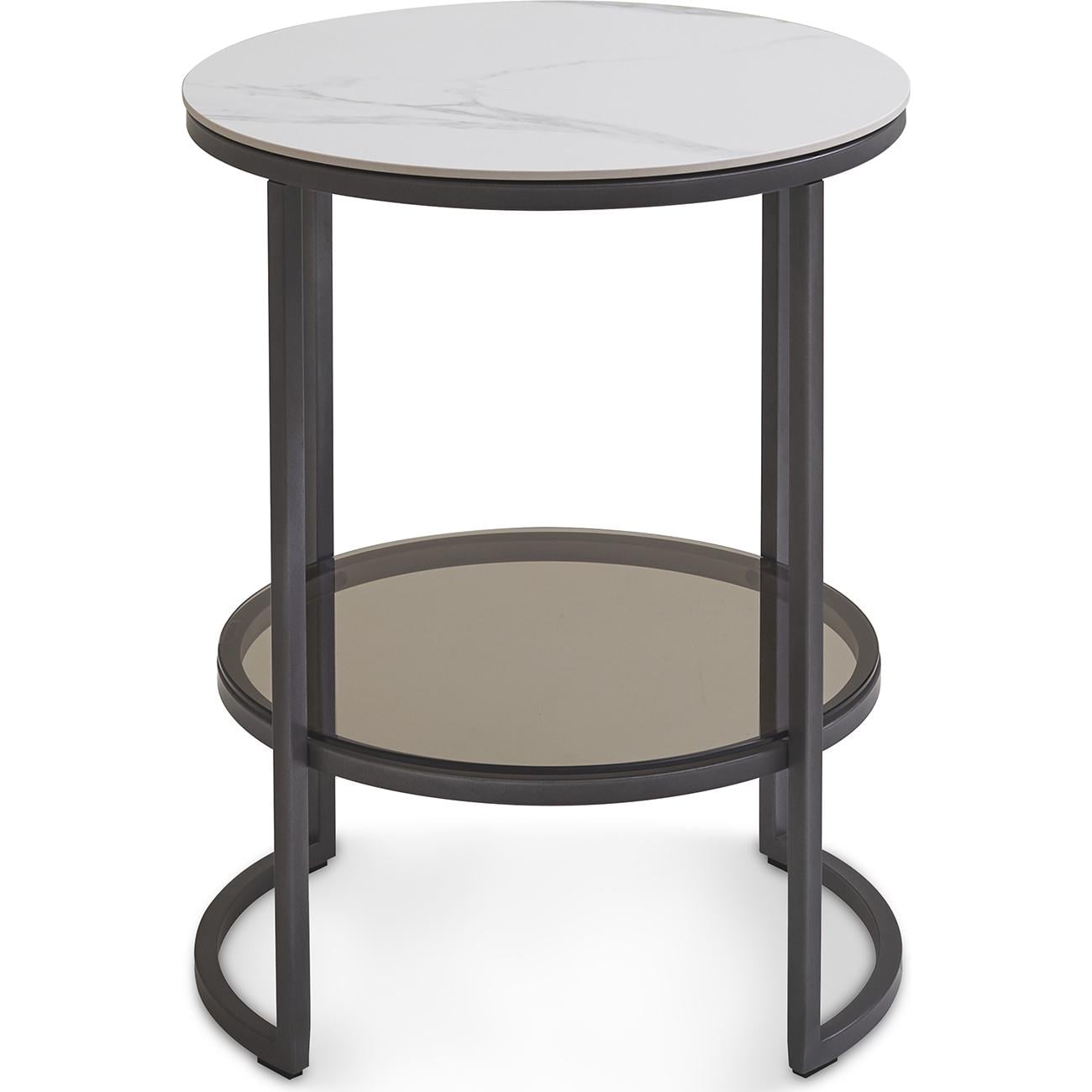 Журнальный столик Alva 43,8 см Lilac ice top titanium stone (16047)