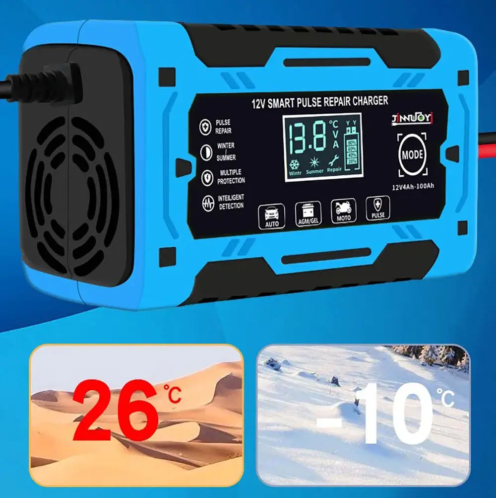 Зарядний пристрій автомобільний 12В 10А Blue (26642934) - фото 2 Зарядний пристрій автомобільний 12В 10А Blue (26642934) - фото 2