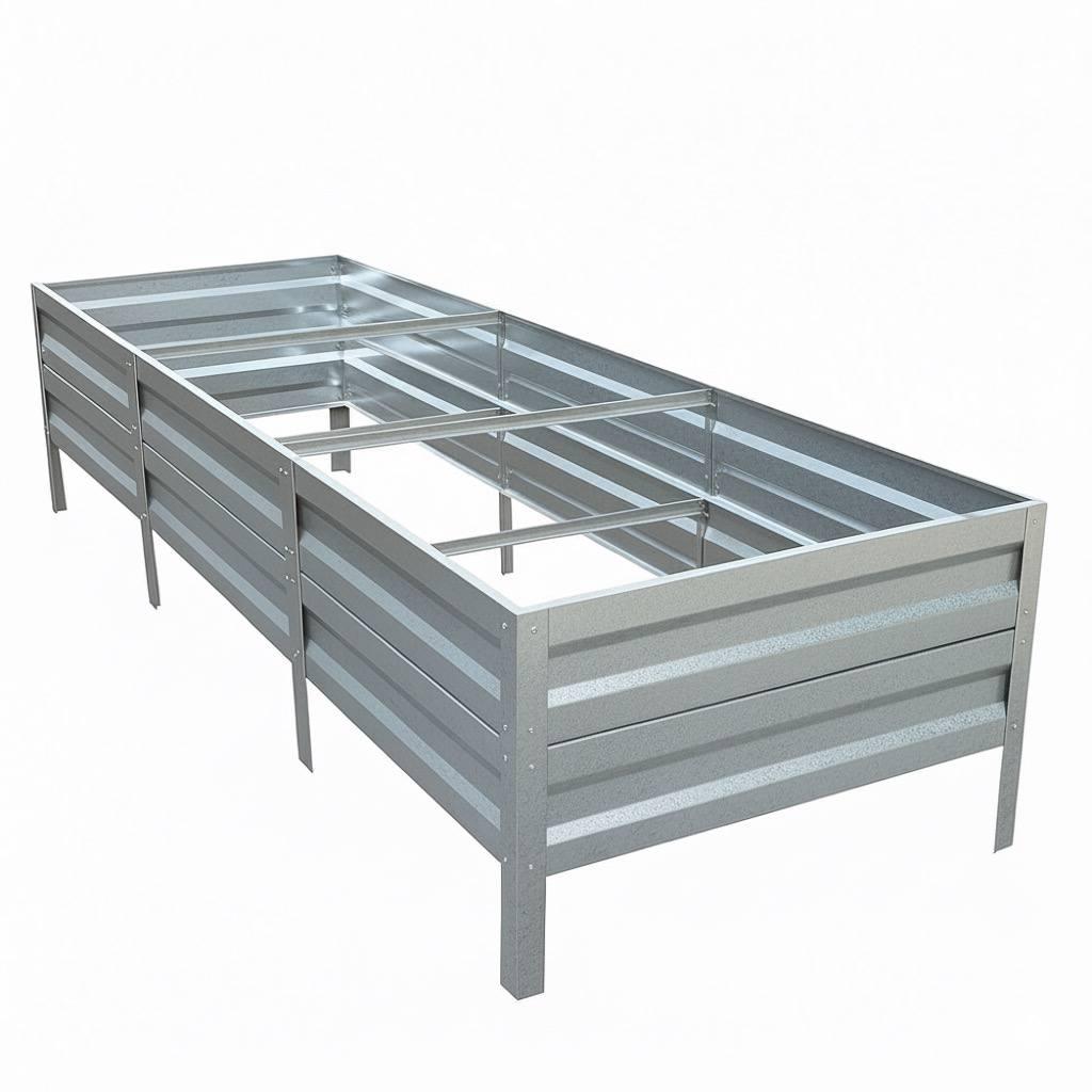 Грядка оцинкованная цинк SIMBUD 0,65 мм 3x1х0,4 м