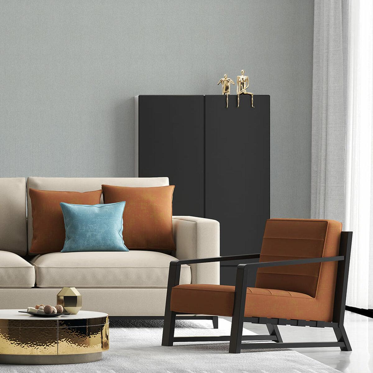 Плитка самоклеящаяся виниловая в рулоне 600х3000х2 мм Светло-серое полотно матовое (SW-00002033)