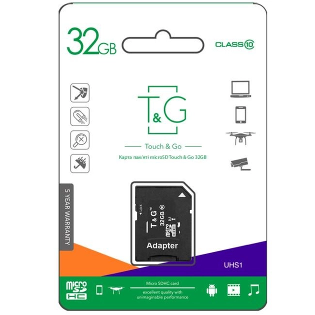 Флешка micro SD T&G 32 Gb (1749)