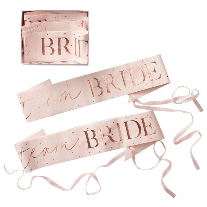 Лента для девичника Team Bride Ginger Ray 80 см (5056275123604) Лента для девичника Team Bride Ginger Ray 80 см (5056275123604)