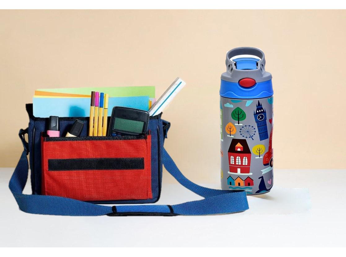 Термос-поильник детский с трубочкой London 350 мл (30164) - фото 5 Термос-поильник детский с трубочкой London 350 мл (30164) - фото 5