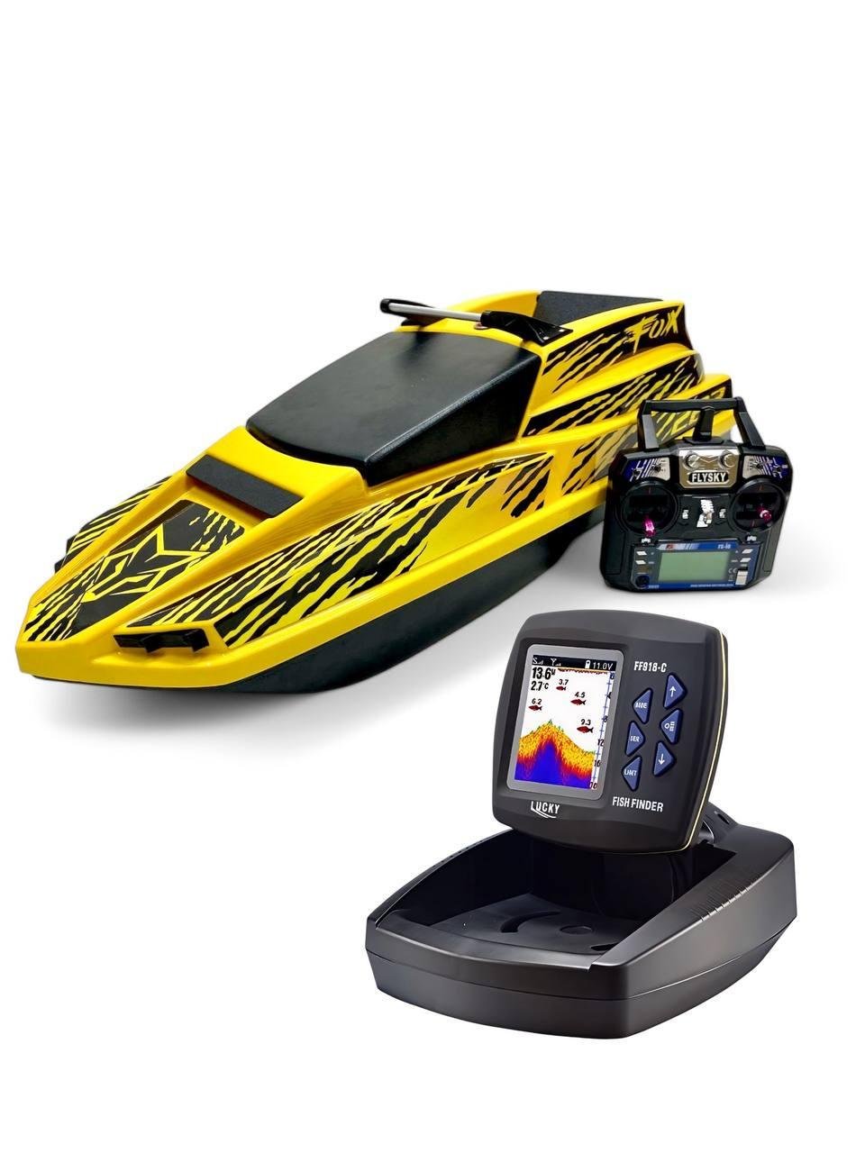 Карповый кораблик Fox 222 GPS автопилот с эхолотом Lucky 918