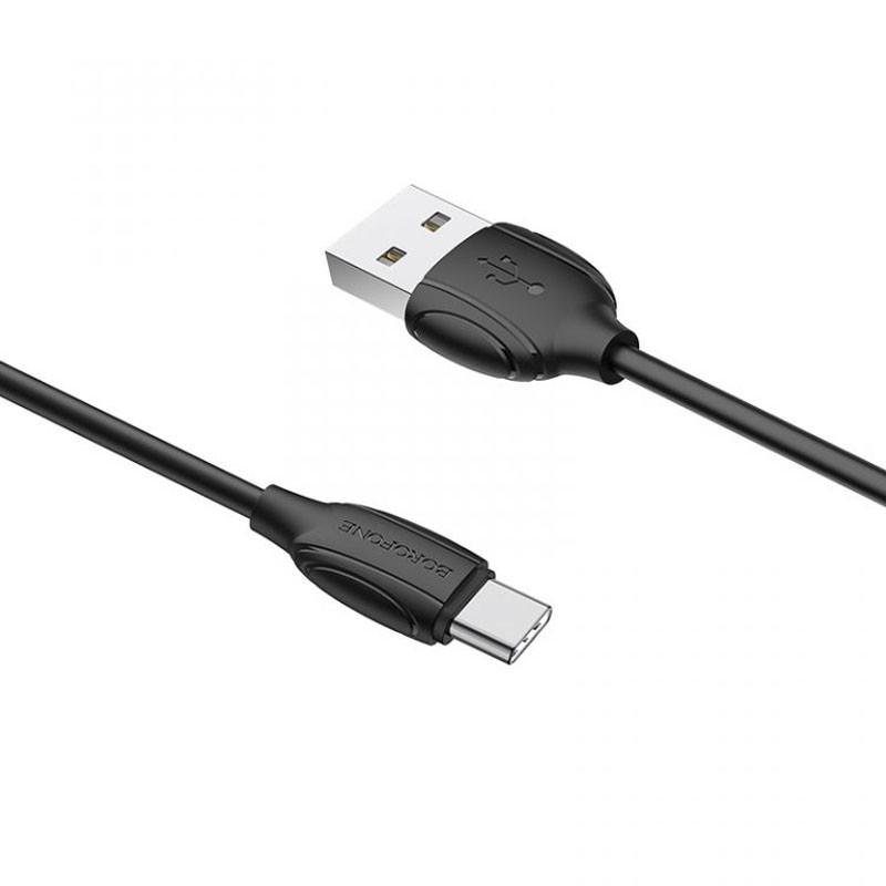Кабель дата Borofone BX19 USB Type-C 1 м Black (00000060129_2) - фото 2 Кабель дата Borofone BX19 USB Type-C 1 м Black (00000060129_2) - фото 2