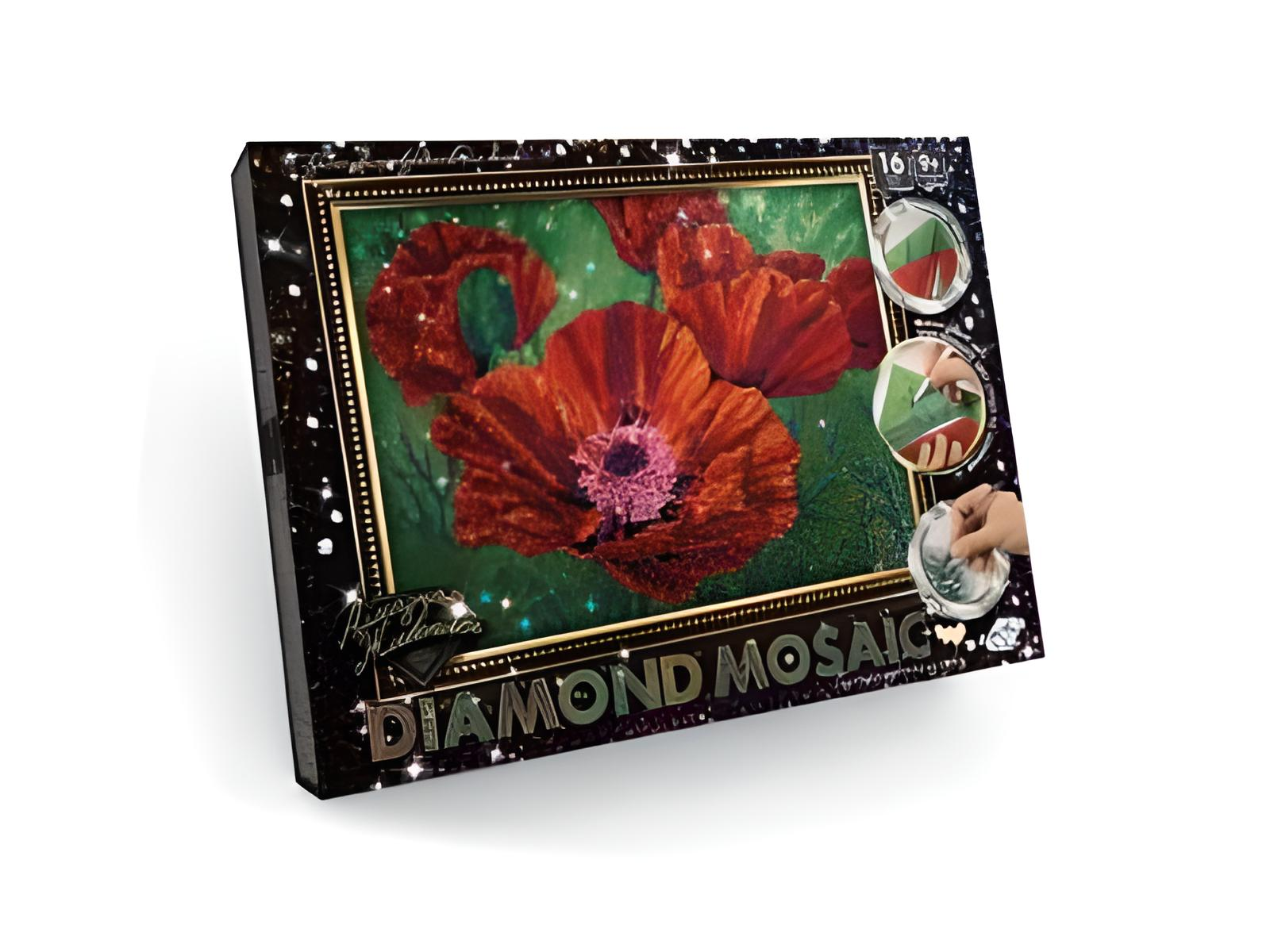Алмазная живопись Diamond mosaic малый 35х27х3 см 10 шт. (DM-02-04)